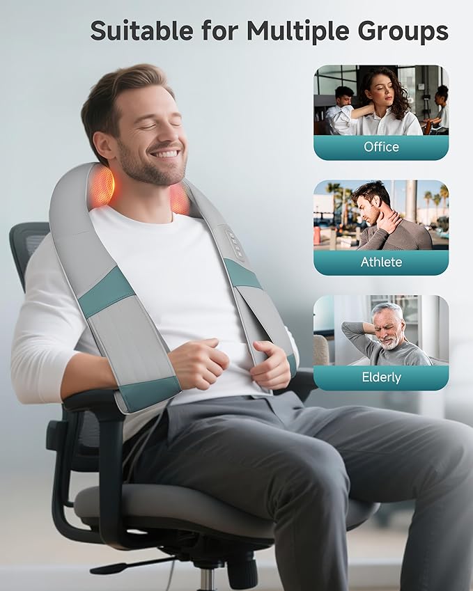 Snailax Foot Massager and Neck Massager Bundle