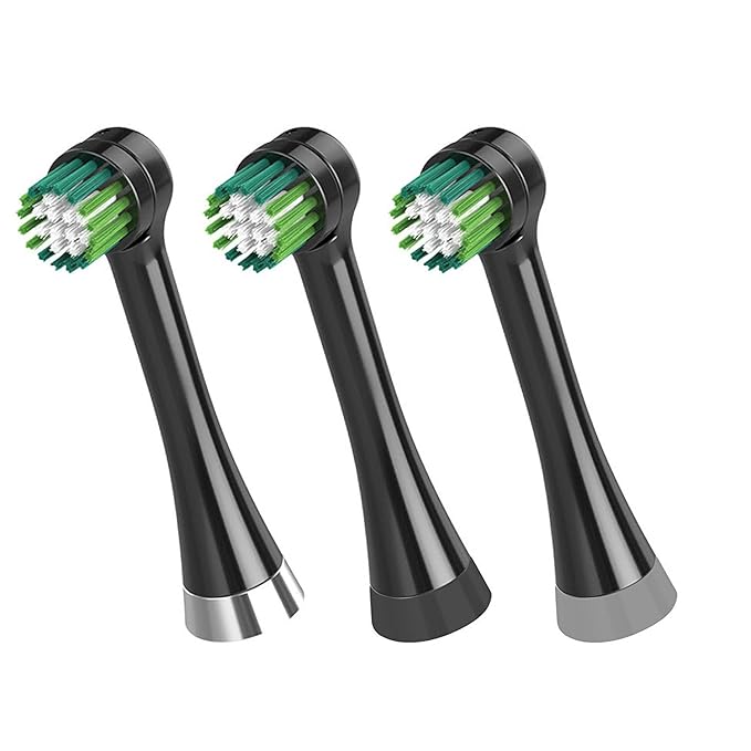 Waterpik Triple Clean Replacement Brush Heads Black OTRB-3WB 3 Count (Pack of 1) for Complete Care 5.5 and 9.5 Models CC-02 WP-812/822/842