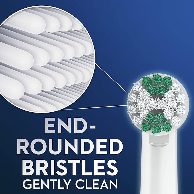 Oral-B Electric Toothbrush Replacement Brush Heads Precision Clean White 1 Count + 1 Daily Clean White