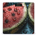Watermelon Closeup Scale for Body Weight Precision Bathroom Weighing Scales with Back Lit LCD Display Sturdy Tempered Glass Body Weight Scales Digital Bathroom Scale 400lb