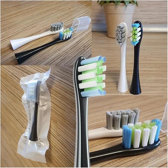 16 PCS Replacement Brush Heads Compatible for X/X PRO/ Z1/ F1/ One/Air 2 /SE/Flow Soft Vacuum Bristle Nozzles(White)
