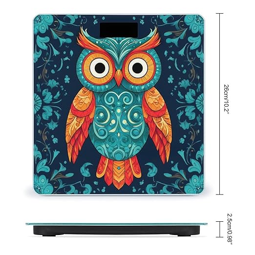 Women's Fashion Automatic Switch Digital Bathroom Weighing Scale Smart Scale Ethnic Owl