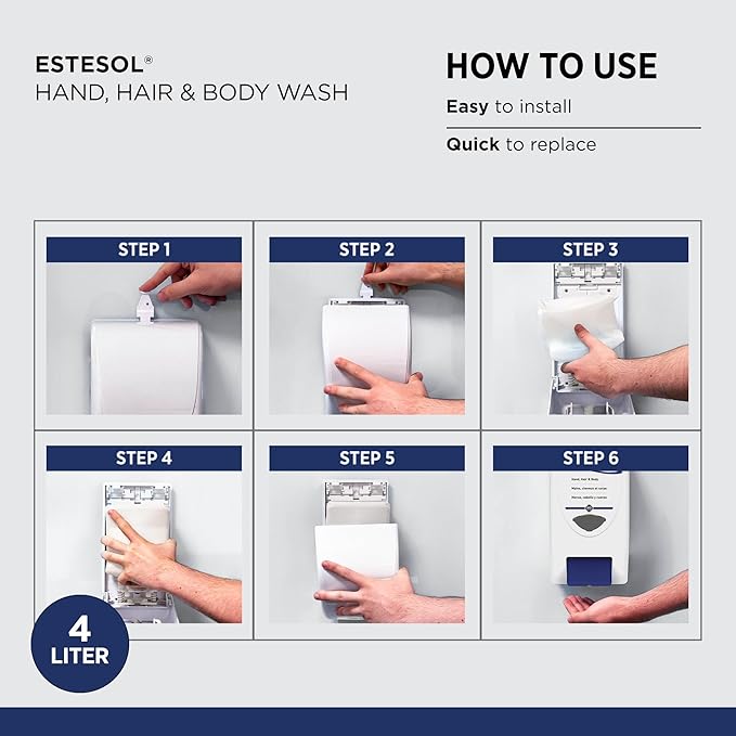ESTESOL HAND HAIR &amp BODY WASH 4 LITER 4 PACK