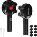 COMFIER Handheld Scalp Massager Hair GrowthCordless Hair Head Massager with 3 Modes &amp 8 Silicone ClawsIPX7 Waterproof Body Massager for Stress RelaxPet MassageHead ScratcherGifts MenWomen(Bl