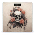Ancient Skull and Flowers Scale for Body Weight Digital Bathroom Scale Accurate Smart Weight Scales with Large Display Weighing Machine High Precision Scales