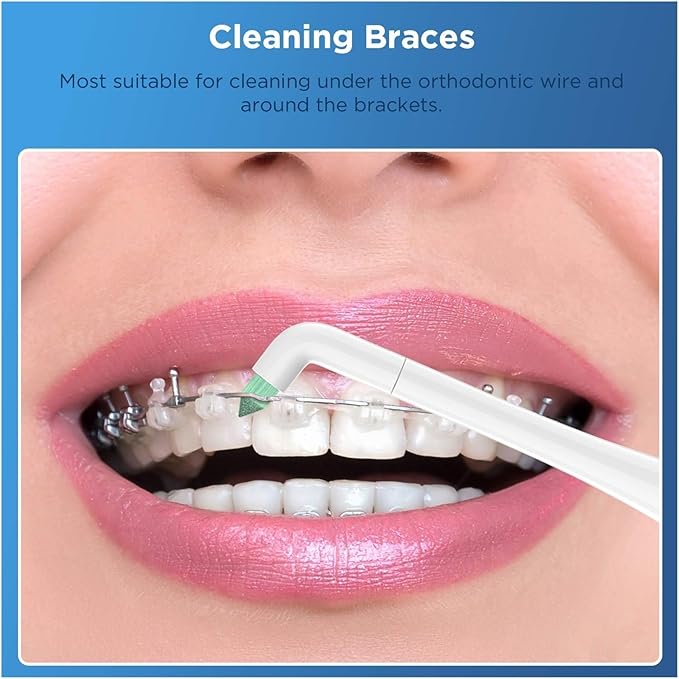 Compatible For ATMOKO Interdental Electric Toothbrush Replacement HeadCompatible For SEAGO SG-575/551/507B/958/908/909/917/610/659/719/910/548(16WHITE)