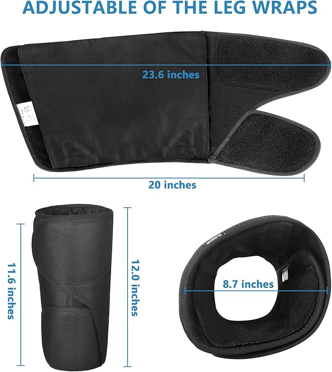 QUINEAR Leg Massager and Air Compression Calf Massager with 3 Modes 3 IntensitiesLeg Compression Massager for Circulation and Pain ReliefIdeal Gift