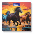 Digital Scale for Body Weight Highly Precision Bathroom Weight Scale 400 lbs with Backlit Display Personalized Scale for Home-Horses Running Along The Riverbank with The Sunset Sky