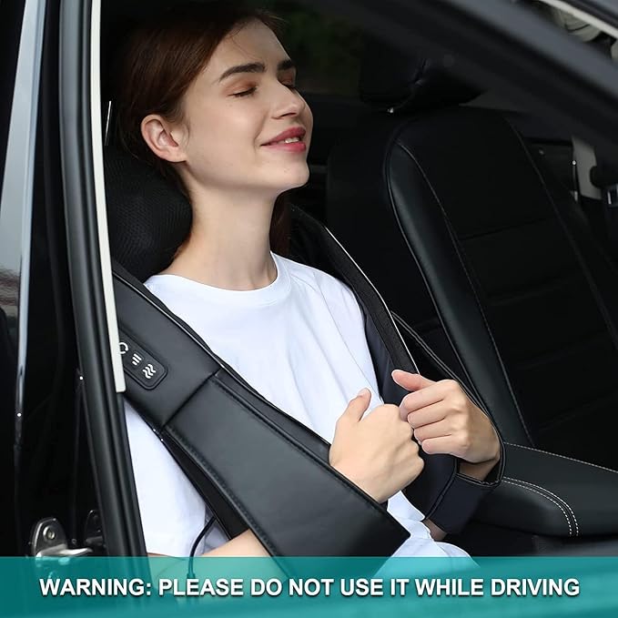Neck Massager Shiatsu Shoulder and Back Neck Massager with Heat Neck Massager Pillow for Neck for Body Muscle Pain Relief Neck Massager Gifts for Mom Dad Women Men Home Office Car Use