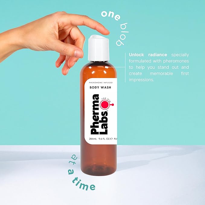 Men's Body Wash with Pheromones 9.6 Fl Oz (All Night Scent)