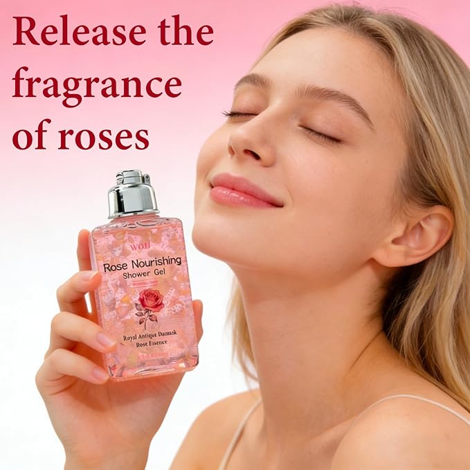 Rose Elixir Body Wash for Women - Gentle Moisturizing Shower Gel with Triple Rose Nourishing Cleanser 6.76 oz (2)