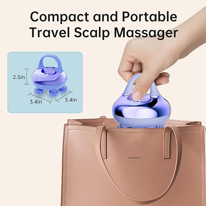 COMFIER Cordless Scalp Massager with 3 kneading Modes8 Claws Christmas Gift for WomenWaterproof Head Massage for Deep CleansingHead ScratcherBody MassagerCat Massage