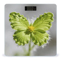 Green Butterfly Flower Smart Scale for Body Weight Digital Bathroom Scale Toughened Glass Weight Scale with Large LCD Backlight Display High Precision Scales Weighing Machine