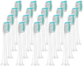 20Pcs Replacement Brush HeadsCompatible for HX3/HX6/HX9 Series Toothbrush HX6064(20Pcs White)