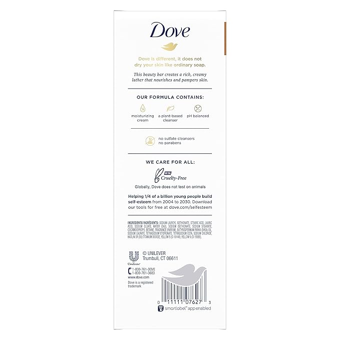 Dove Sensitive Skin Body Wash 30.6 fl oz (Pack of 3) Shea Butter Beauty Bar 3.75 oz 8 Bars