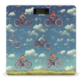 Bikes Bicycle Cycling Bathroom Scale Large LCD Backlight Display Digital Scale Rounded Corners Body Scales Automatic Power On/Off Bathroom Scales for Home Bedrooms