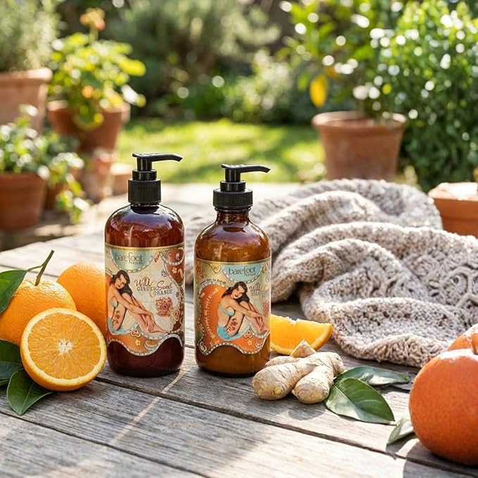 Barefoot Venus Creamy Cleansing Wash and Body Cream Bundle (Wild Ginger)