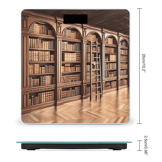Library Bookcase Bathroom ScaleHighly Accurate Digital Weighing Machine for People Bright LED Display Weight Scale for The Aldult Home Use