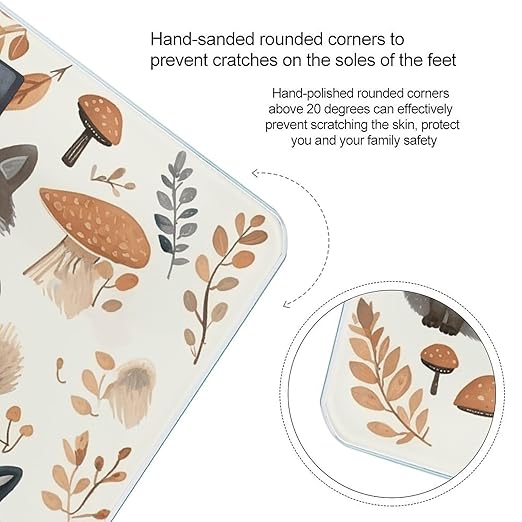 Woodland Raccoon Animals Weight Scale Large Bathroom Scales Digital Weight with Bright LED Display Non Slip Automatic Weighing Scale Fashion Weighing Machine for Body