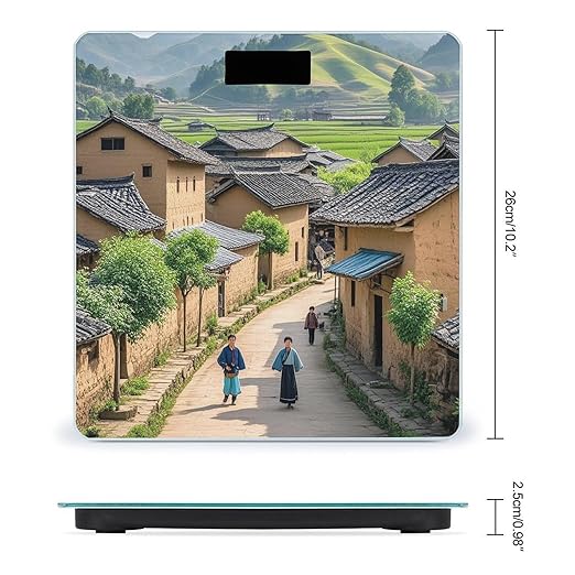Ancient Town Scale for Body Weight Smart Scales Digital Bathroom Scale High Precision Weighing Scales with Large Display Weighing Machine for People