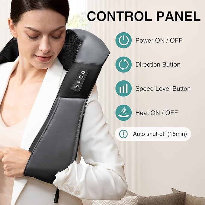 Nekteck Foot Soaking Tub Collapsible + Shiatsu Neck and Back Massager with Soothing Heat