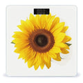 Sunflower Isolated Scale with LCD Easy-to-Read Anti-Slip Weight Digital Bathroom Scale Precision Weighing Scales Sturdy Tempered Glass Body Weight Scales for Daily Use