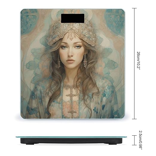 Teal Style Women Smart Scale for Body Weight Accurate Bathroom Scale with LED Display Digital Weight Scales Weighing Machine High Precision Scales for Bath Home