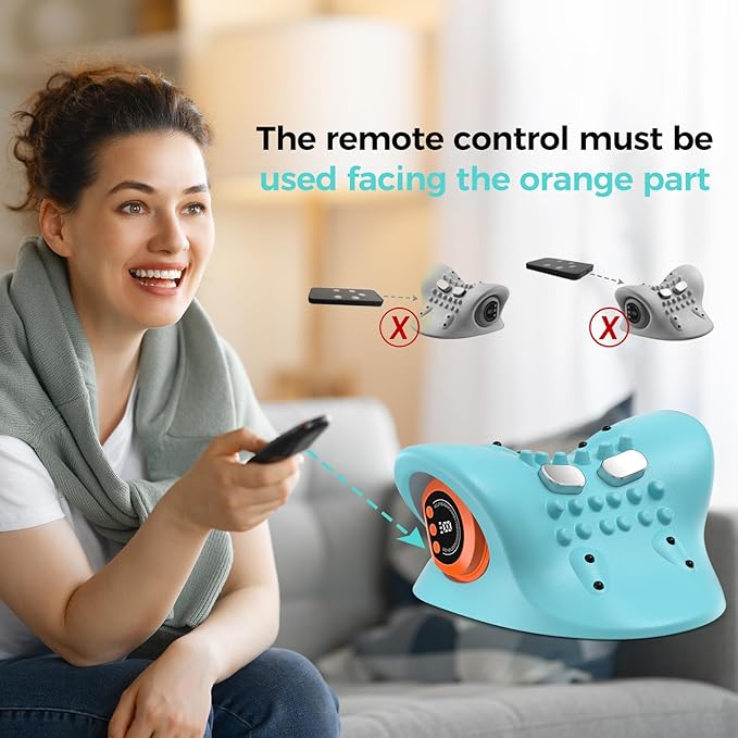 Smedz Neck Massager 2026 New Upgrade 3 in 1 Portable Massager with Heat &ampComfortable Stretching–Adjustable Intensity for Neck &amp Shoulder Relaxation at Home Office
