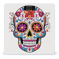 Sugar Skull Bathroom Scale Large LCD Backlight Display Digital Scale Rounded Corners Body Scales Automatic Power On/Off Bathroom Scales for Home Bedrooms