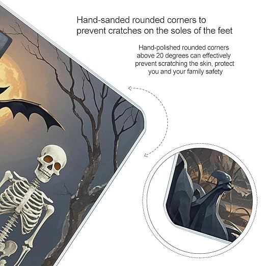 Funny Death Ghost Bathroom Scale Digital Weight Scale Precision 400 Lbs Weighing Scales Large with LCD Backlight Display BMI Measures