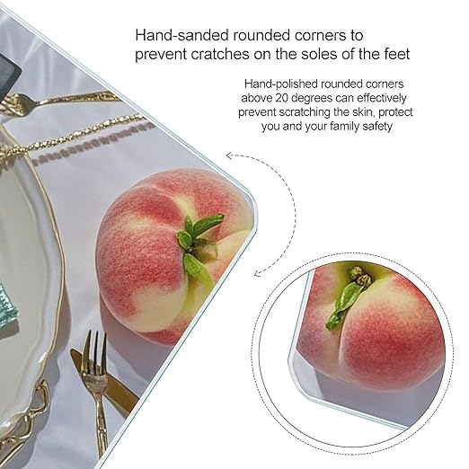 Shining PeachHeart Scale for Body Weight Digital Bathroom Scale Toughened Glass High Precision Scales for Body Weight with Large LCD Backlight Display Weight Scales