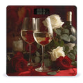 Roses on Table Bathroom Scale for Body Weight Bathroom Weighing Scale with Backlit LCD Display Highly Accurate Measures Weight Up to 180kg