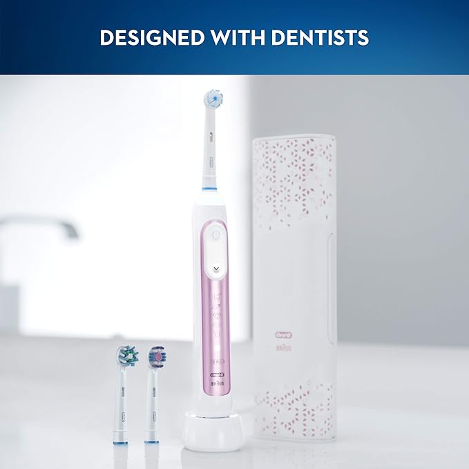 Oral-B Genius 9600 Electric Toothbrush 3 Brush Heads Sakura Pink