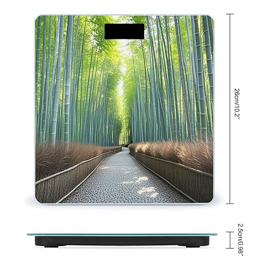 Bamboo Growth Scale for Body Weight Smart Scales Digital Bathroom Scale High Precision Weighing Scales with Large Display Weighing Machine for People