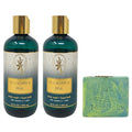 Bath &amp Body Works Aromatherapy Eucalyptus &amp Pine 2 Body Washes with a Fresh Forest Bar Soap - Full Size