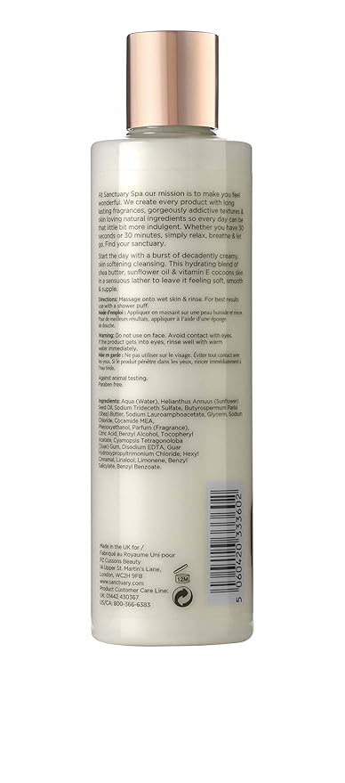 Sanctuary 12 Hour Moisturising Shower Cream