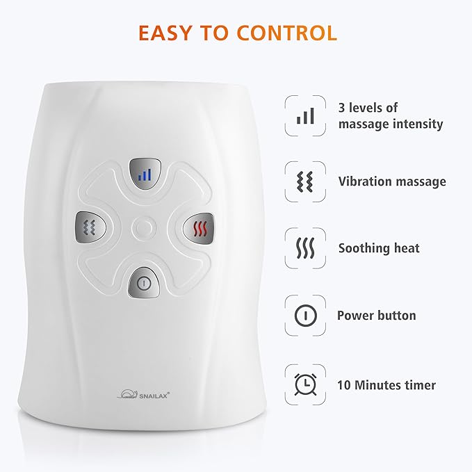 Snailax Hand Massager with Heat and Compression Cordless Hand Massager 3 Compression Intensities Rechargeable Gifts for Women Men Mom