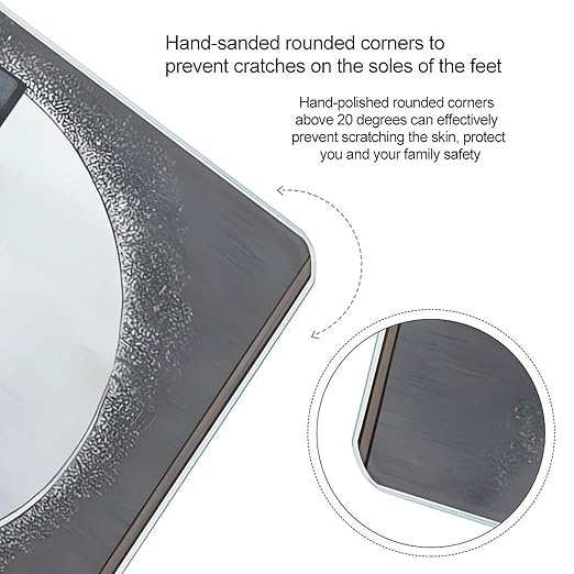 Moon Pine Tree Weight ScaleClear LED Display Bathroom Digital Weighing ScaleTempered Glass Digital Bathroom Scale for Body Weight Capacity Up to 400 Lbs