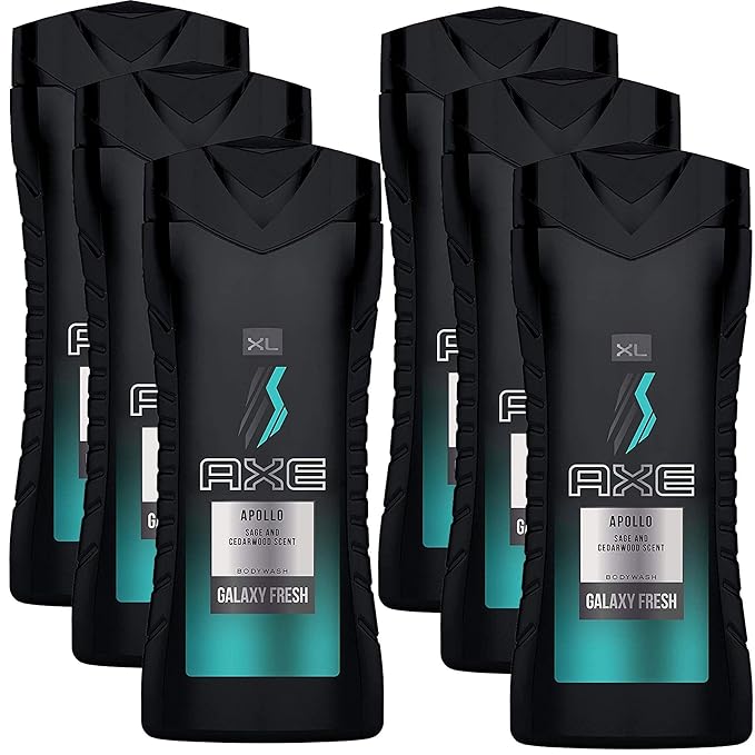 Axe Body Wash for Men Apollo 13.5 fl oz 6-Pack
