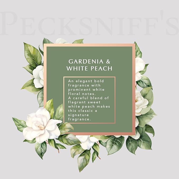 Pecksniff's Gardenia &amp White Peach Moisturizing Shower Gel | 750ml / 25.36 Fl Oz
