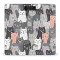 Cute Funny Grey Cats Pattern Scale for Body Weight Smart Scales Digital Bathroom Scale High Precision Weighing Scales with Large Display Weighing Machine for People
