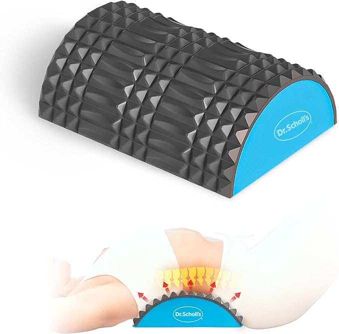 Dr. Scholl's Stretch and Recovery Back Massager W/Acupressure Points &amp Foam Base - Poor Circulation Disc Herniation Muscle Pain Sciatica