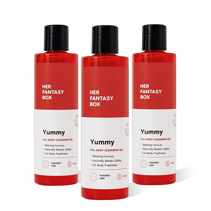 Her Fantasy Box Yummy | Vegan Feminine Shower Gel - 3 Pack