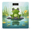 Frog in A Pond Scale for Body Weight High Precision Digital Weight Scales with LCD Display Anti-Slip Sturdy Slim Tempered Glass Bathroom Scale for Home Use