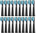 20 Pcs Replaceable Brush HeadsCompatible for Seago Electric Toothbrush FW/SG 507/508/515/551/917/959(20 Black)