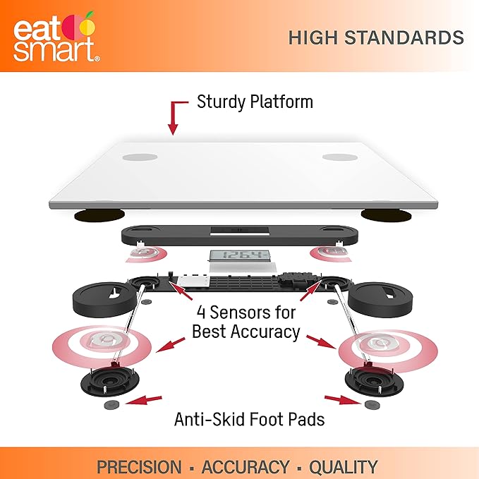 Eat Smart Precision Body Scale Composition Digital Body Fat Scale for Body Weight