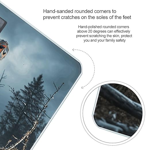 Mountain Bike Tournament Scale for Body Weight Accurate Digital Bathroom Scale Toughened Glass High Precision Scales Smart Weight Scales with Large LCD Backlight Display Weighing Machine