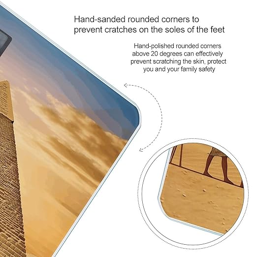 Ancient Egyptians Digital Bathroom Scale for Body Weight Weighing Scale with Backlit LCD Display High Precision Measurements &amp Measures Weight Up to 180kg