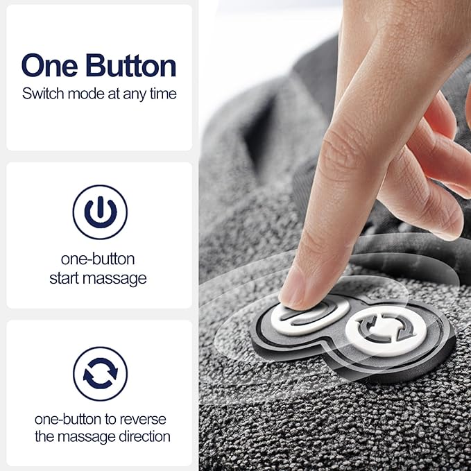 VIKTOR JURGEN Back Massager Neck Massager with Heat Massage Pillow Gifts for Men &amp Women Electric Shiatsu Back Massager Deep Kneading Shoulder Massager for Full Body MuscleMassage at Home Ca