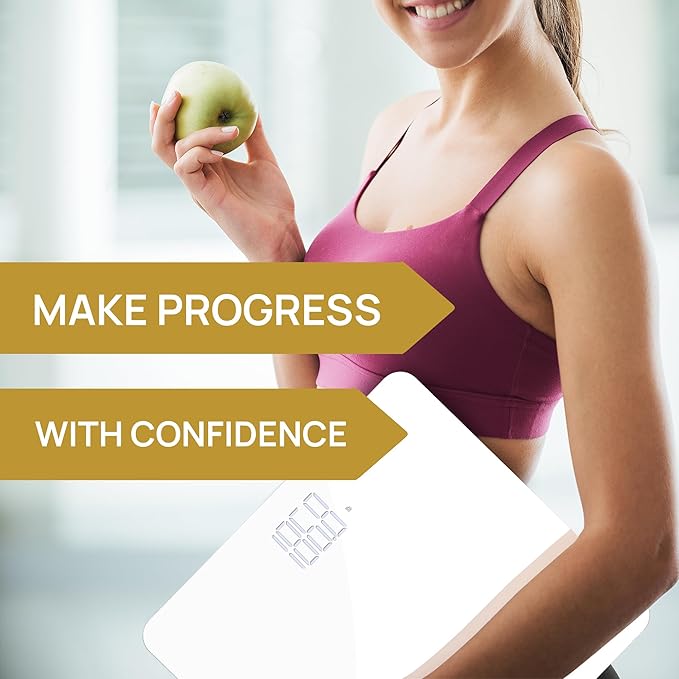 INEVIFIT Bathroom Scale &amp Digital Kitchen Scale Fitness Bundle Complete Body Composition and Nutrition Tracking Solution with Batteries Included